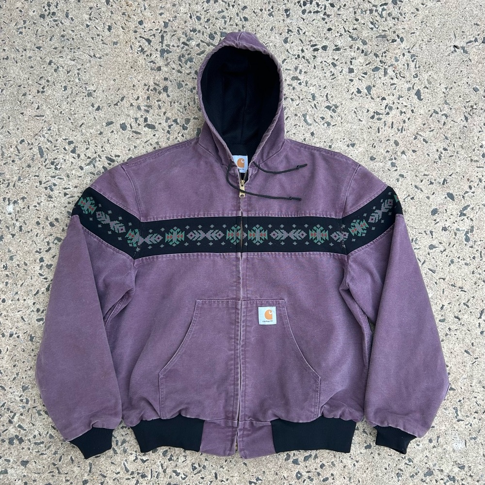 Carhartt Aztec Jacket Native American Size XL Fits L Made In Usa No Tag